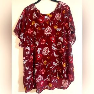 Floral print top from Old Nacy